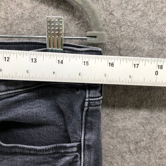 American Eagle Super Hi-Rise Jegging Womens 12 Washed Black Super Stretch - Picture 7 of 11